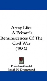 army life a privates reminiscences of the civil war_cover