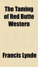 The Taming of Red Butte Western_cover