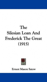 the silesian loan and frederick the great_cover