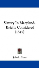 slavery in maryland briefly considered_cover