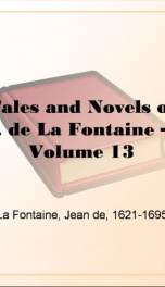 tales and novels of j de la fontaine volume 13_cover