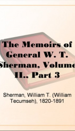 The Memoirs of General W. T. Sherman, Volume II., Part 3_cover