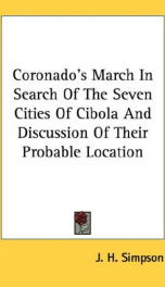 coronados march in search of the seven cities of cibola and discussion of the_cover