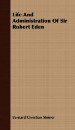 life and administration of sir robert eden_cover
