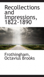 recollections and impressions 1822 1890_cover