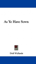 as ye have sown_cover
