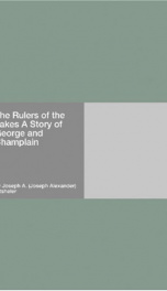 the rulers of the lakes a story of george and champlain_cover