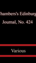 Chambers's Edinburgh Journal, No. 424_cover
