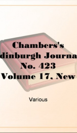 Chambers's Edinburgh Journal, No. 423_cover