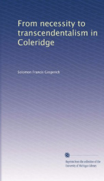 from necessity to transcendentalism in coleridge_cover