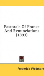 pastorals of france and renunciations_cover