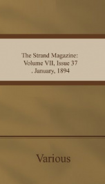 The Strand Magazine: Volume VII, Issue 37. January, 1894._cover