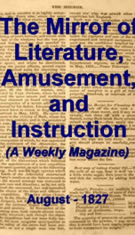 The Mirror of Literature, Amusement, and Instruction._cover