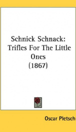 schnick schnack trifles for the little ones_cover