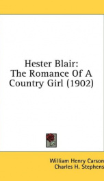 hester blair the romance of a country girl_cover