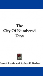 the city of numbered days_cover