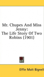 mr chupes and miss jenny the life story of two robins_cover