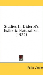 studies in diderots esthetic naturalism_cover