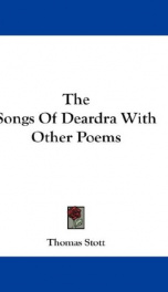 the songs of deardra with other poems_cover