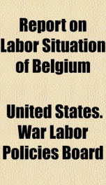 report on labor situation of belgium_cover