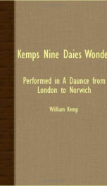 Kemps Nine Daies Wonder_cover