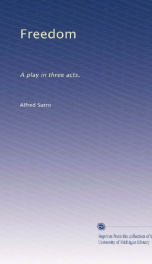 freedom a play in three acts_cover
