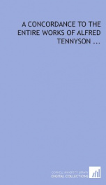 a concordance to the entire works of alfred tennyson_cover