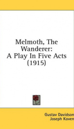 melmoth the wanderer a play in five acts_cover