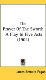 the prayer of the sword a play in five acts_cover