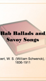 bab ballads and savoy songs_cover