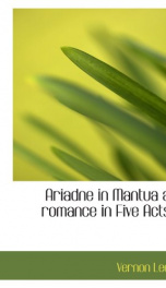 ariadne in mantua a romance in five acts_cover