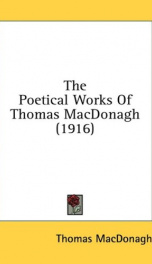 the poetical works of thomas macdonagh_cover