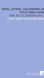 poems letters and memories of philip sidney nairn_cover