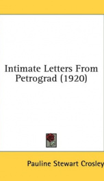 intimate letters from petrograd_cover