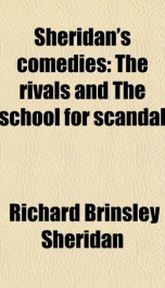 sheridans comedies the rivals and the school for scandal_cover