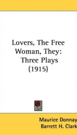 lovers the free woman they three plays_cover