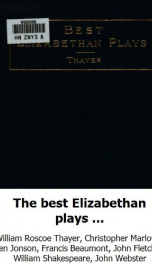 the best elizabethan plays_cover