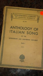 anthology of italian song of the seventeenth and eighteenth centuries_cover