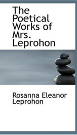 The Poetical Works of Mrs. Leprohon_cover