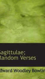 Sagittulae, Random Verses_cover