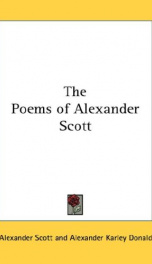 the poems of alexander scott_cover