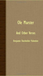 ole marster and other verses_cover