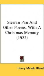sierran pan and other poems with a christmas memory_cover