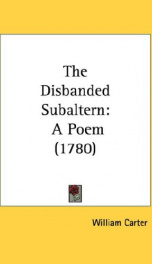 the disbanded subaltern a poem_cover