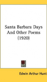 santa barbara days and other poems_cover