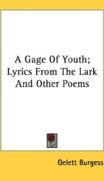 a gage of youth lyrics from the lark and other poems_cover