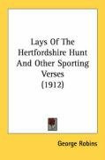 lays of the hertfordshire hunt and other sporting verses_cover