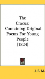 the crocus containing original poems for young people_cover