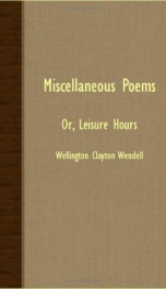 miscellaneous poems or leisure hours_cover