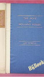 the pope of holland house selections from the correspondence of john whishaw_cover